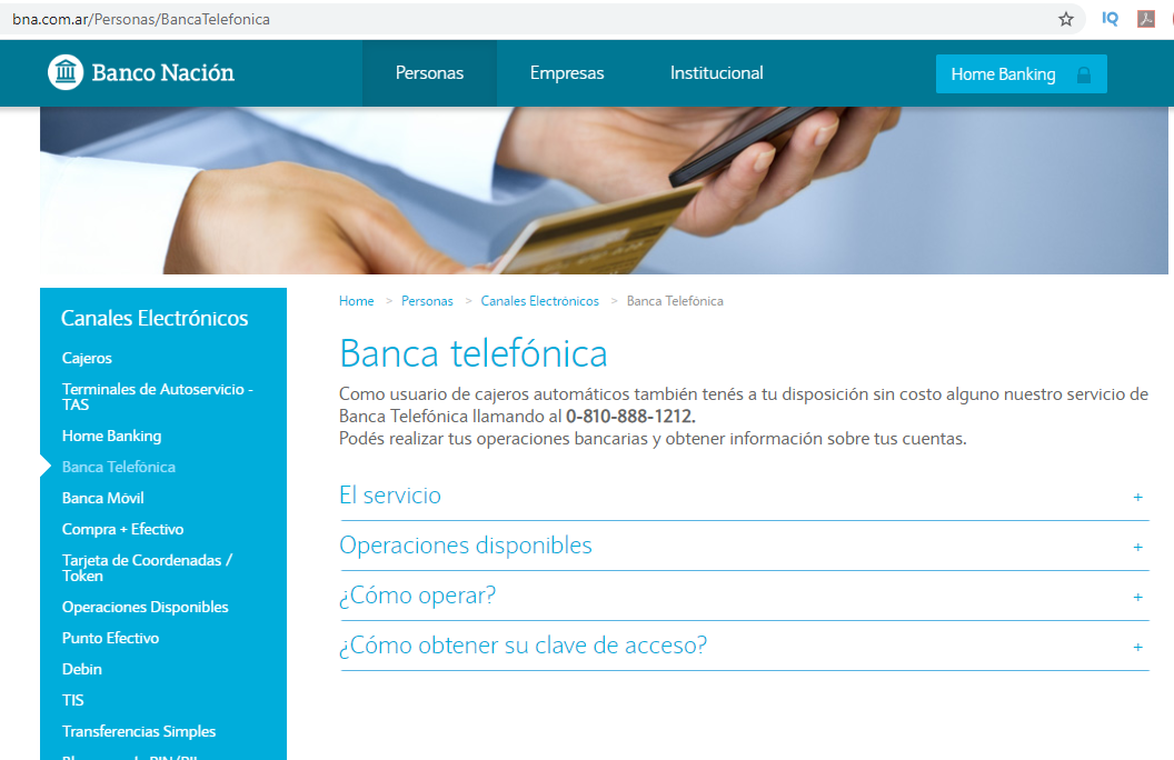 ¿Cuál Es El Telefono Del Banco Nación Para Consultar Saldo?